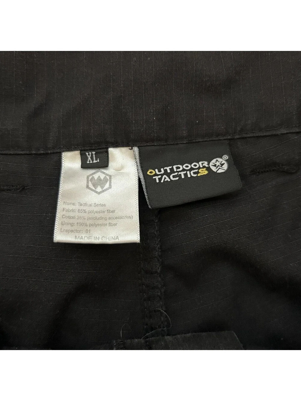 Outdoor Tactics Men's XL Black Cargo Pants Multiple Pockets Reinforced Knees
